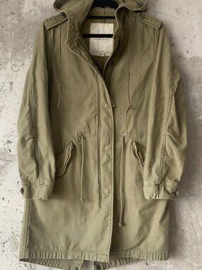 Denim & Supply Ralph Lauren Olive Green Utility Parka Jacket